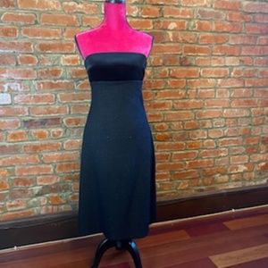 Black strapless dress by Chaiken, size 8